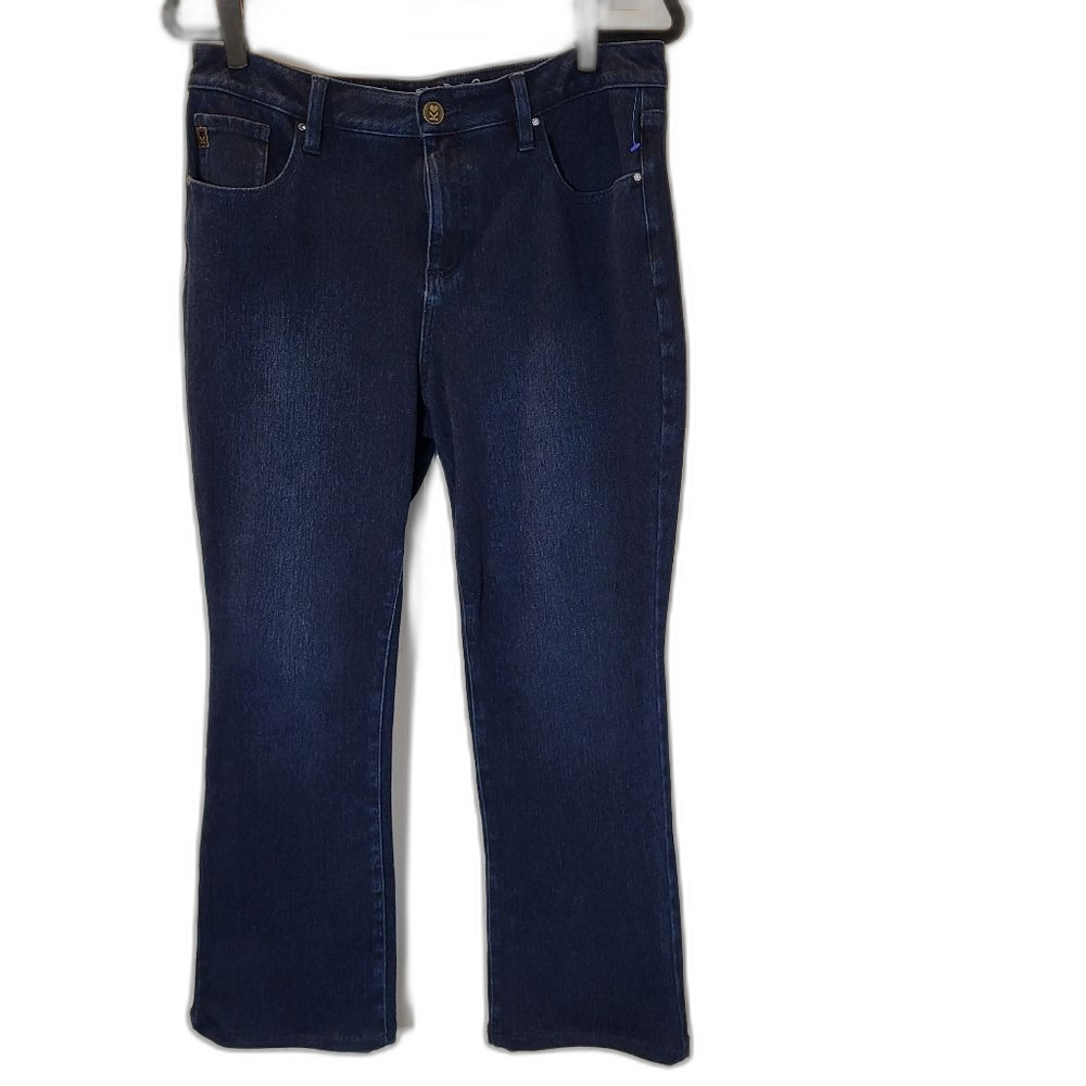 NEW Belle 5 Pocket Boot-Cut Jeans with Rhinestone Accents
